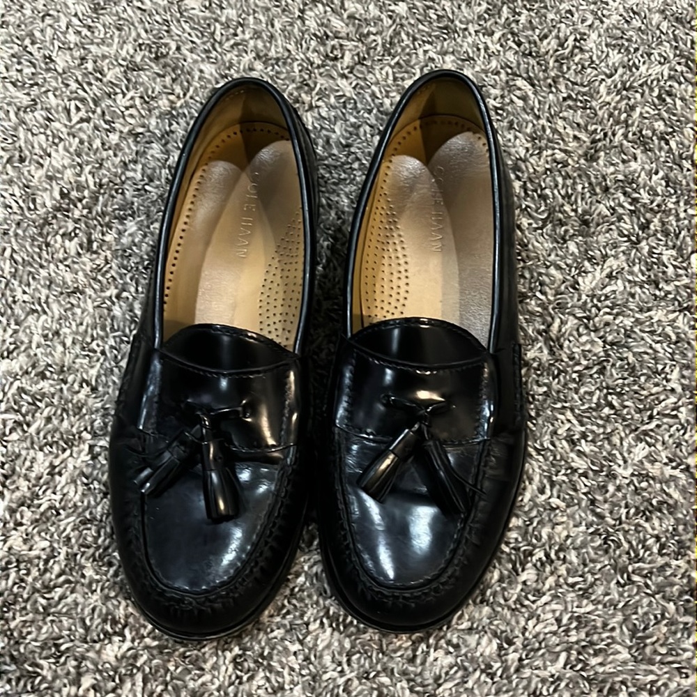 Mens black Cole Haan loafers
